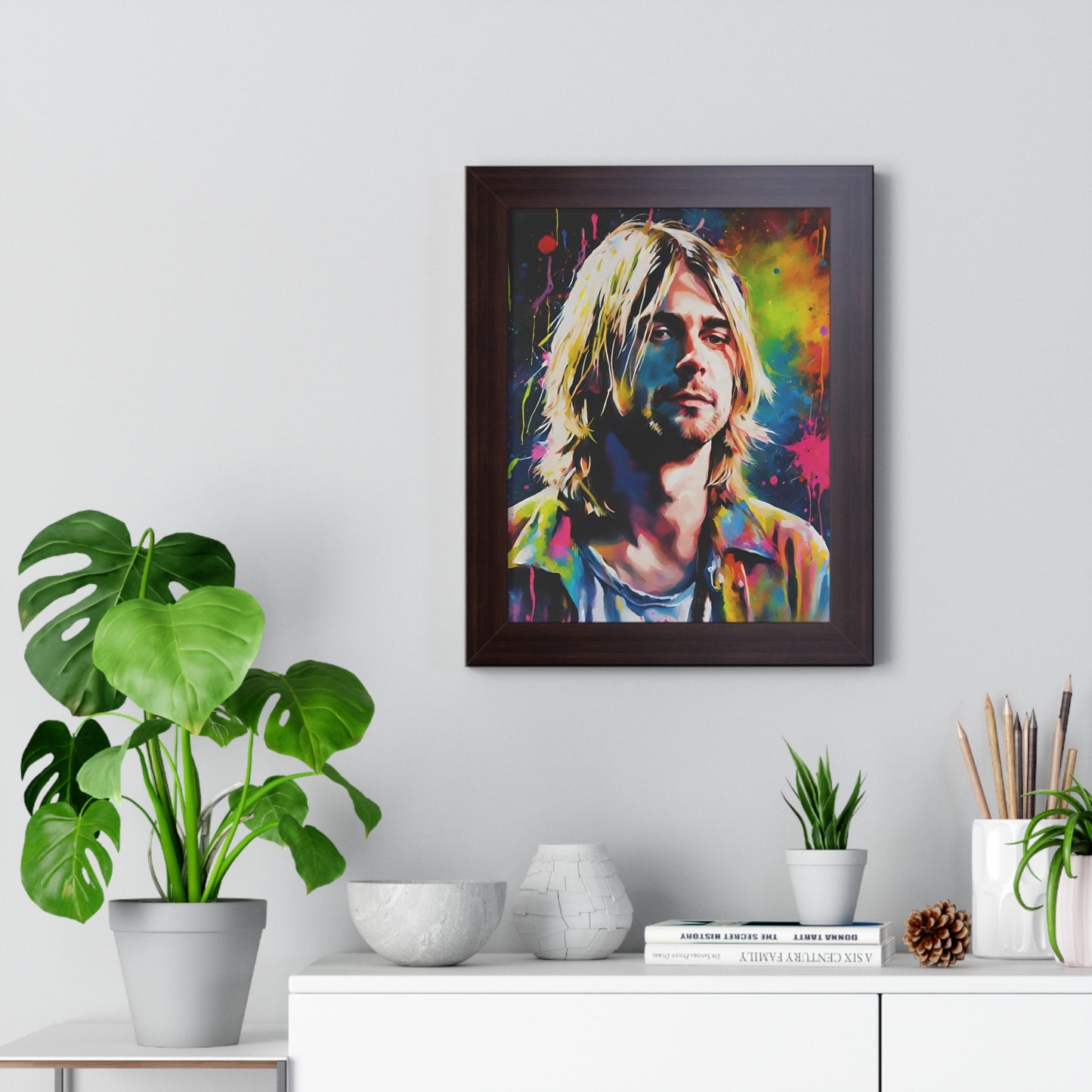 Kurt Cobain Poster (Frame included)