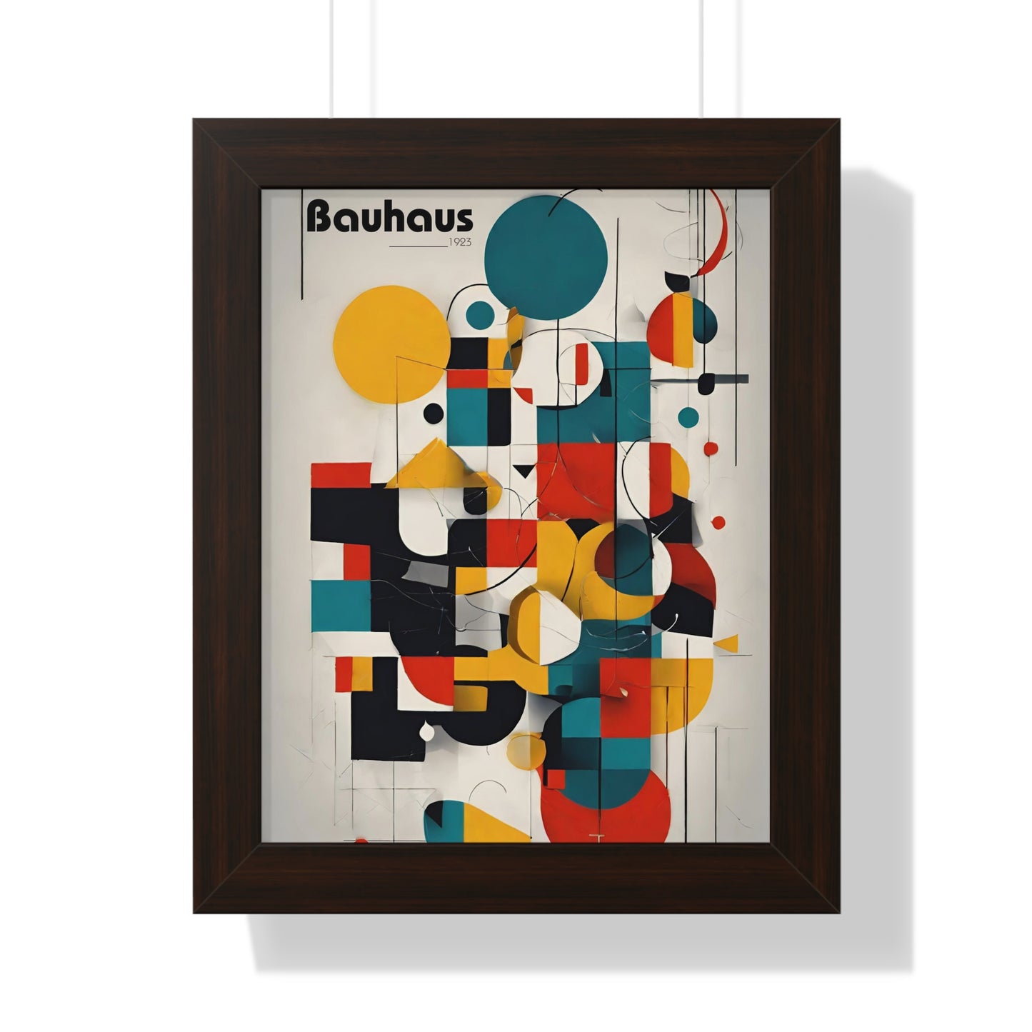 Bauhaus Random Shapes Poster