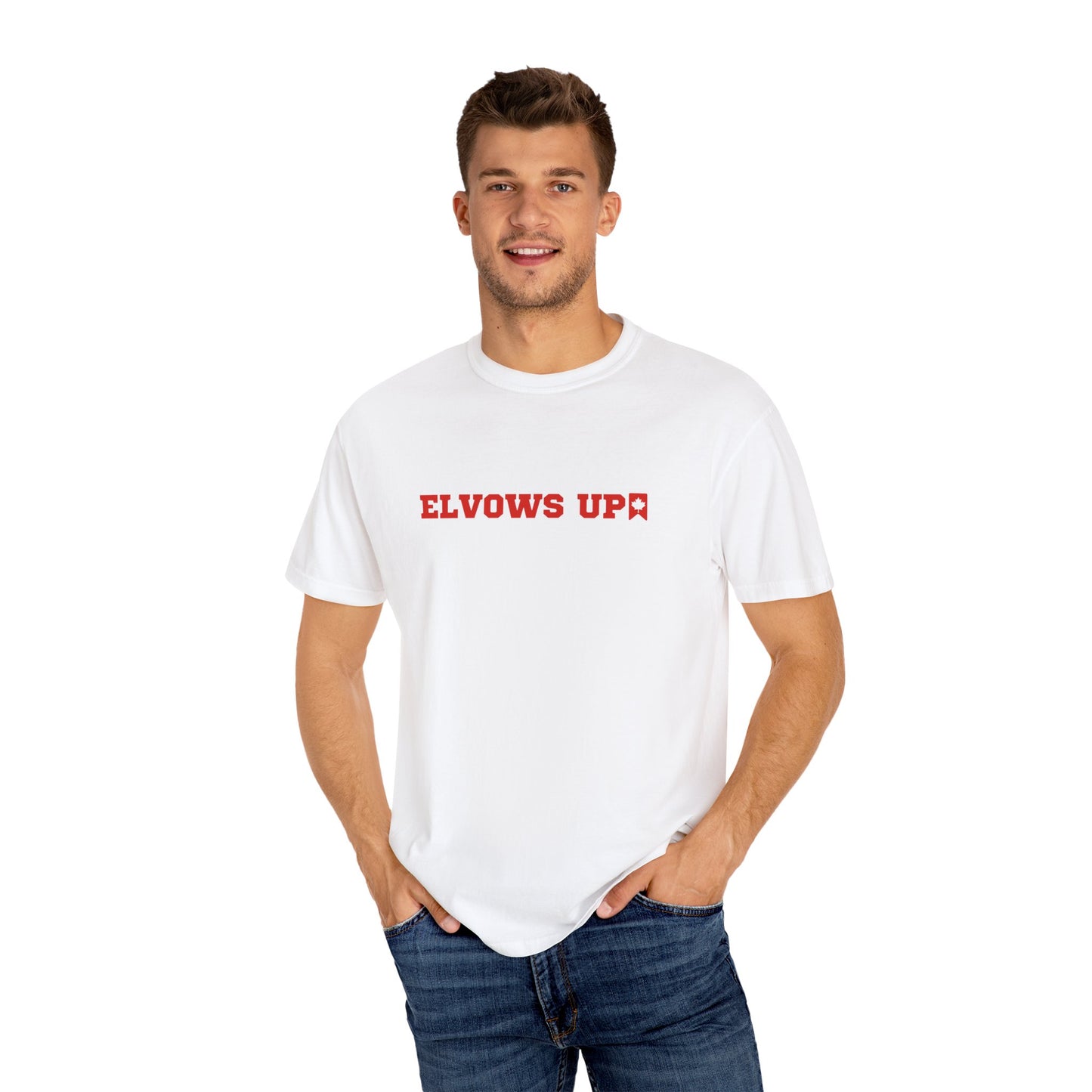 Elvows Up T-Shirt – The Ultimate Canadian Statement 🇨🇦