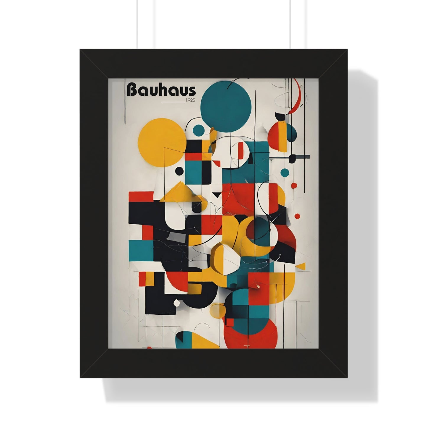 Bauhaus Random Shapes Poster