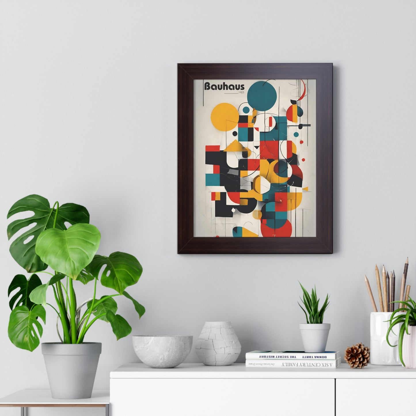 Bauhaus Random Shapes Poster