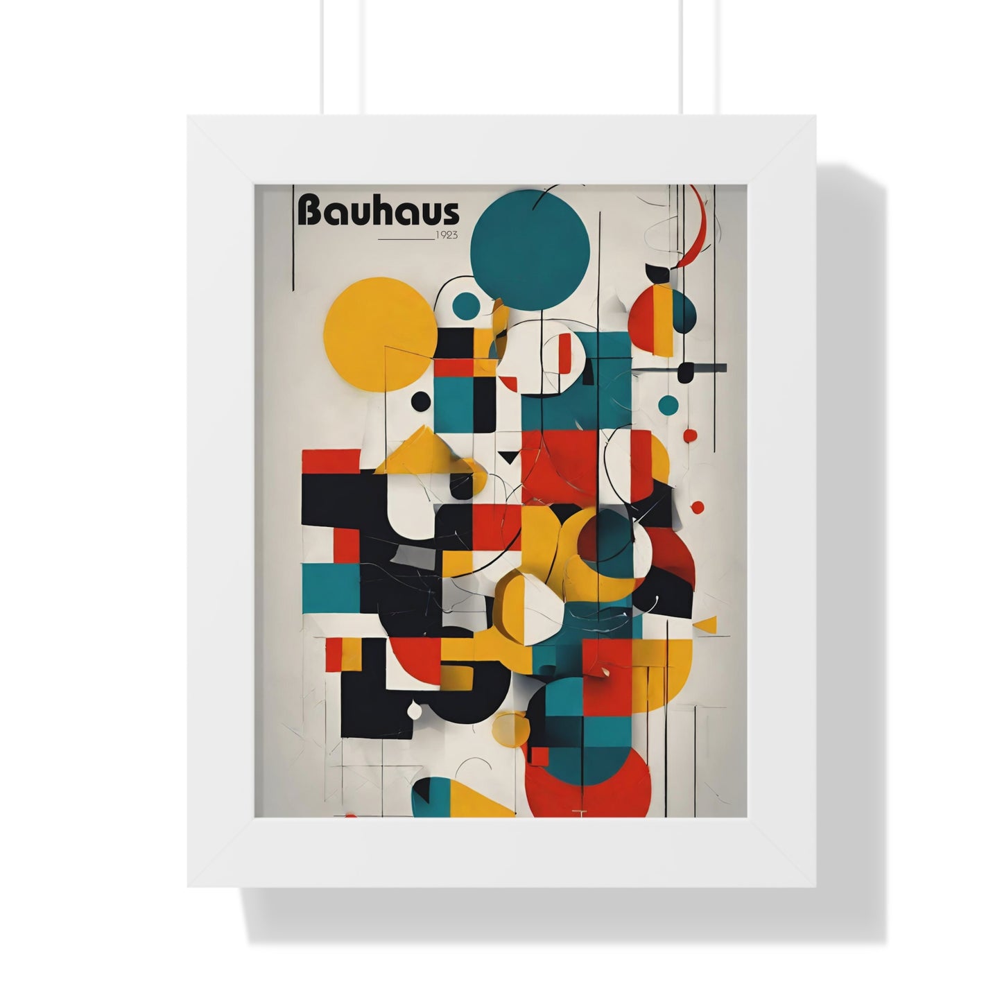 Bauhaus Random Shapes Poster