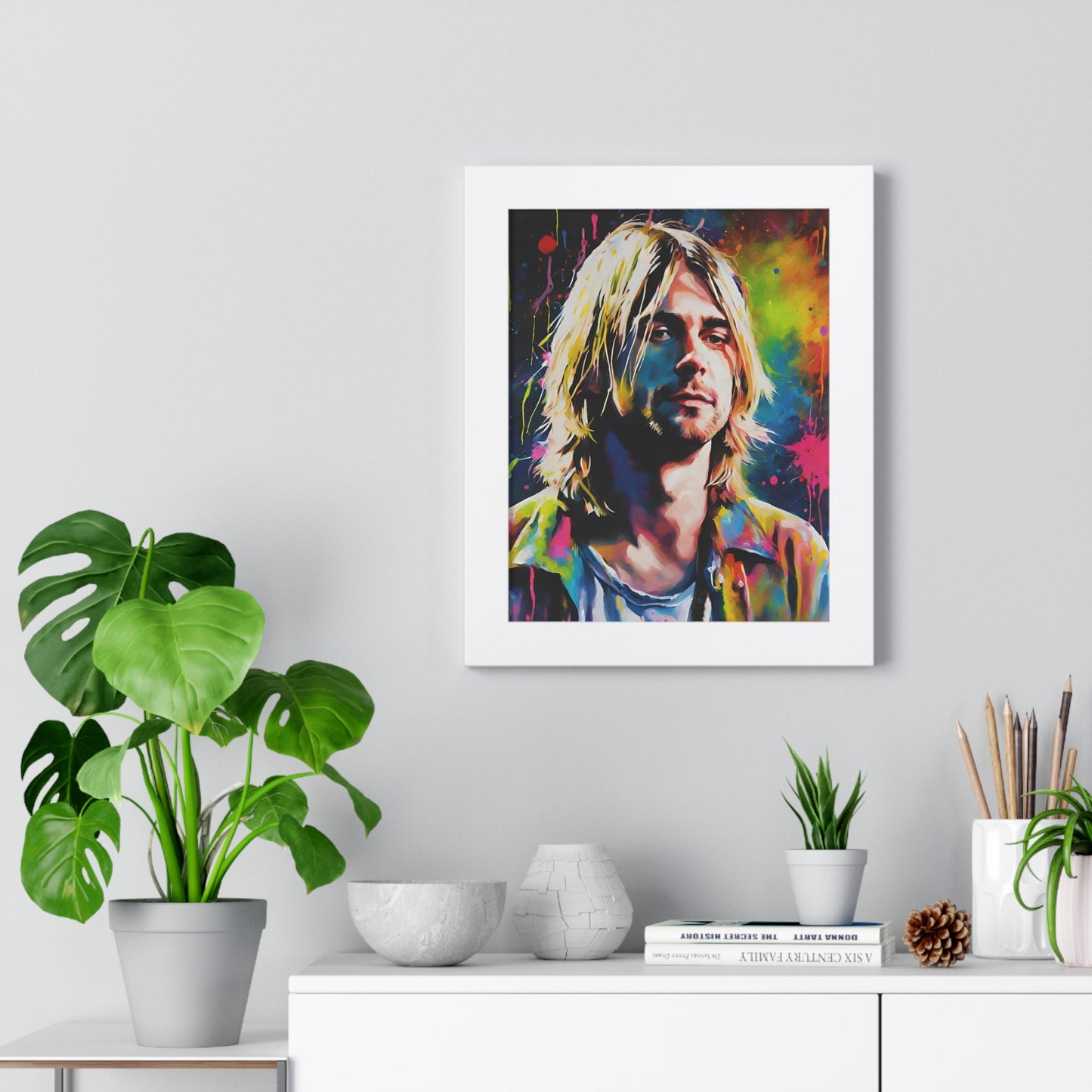 Kurt Cobain Poster (Frame included)