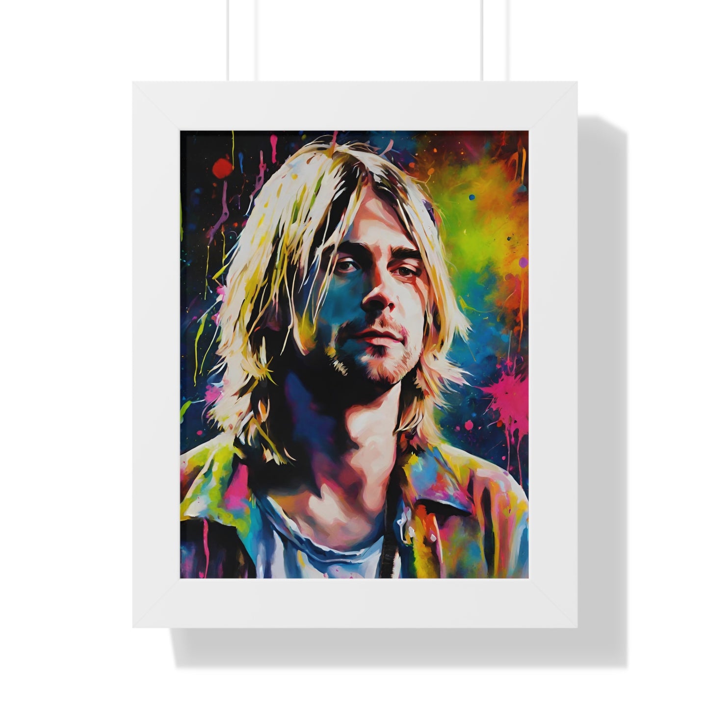 Kurt Cobain Poster (Frame included)