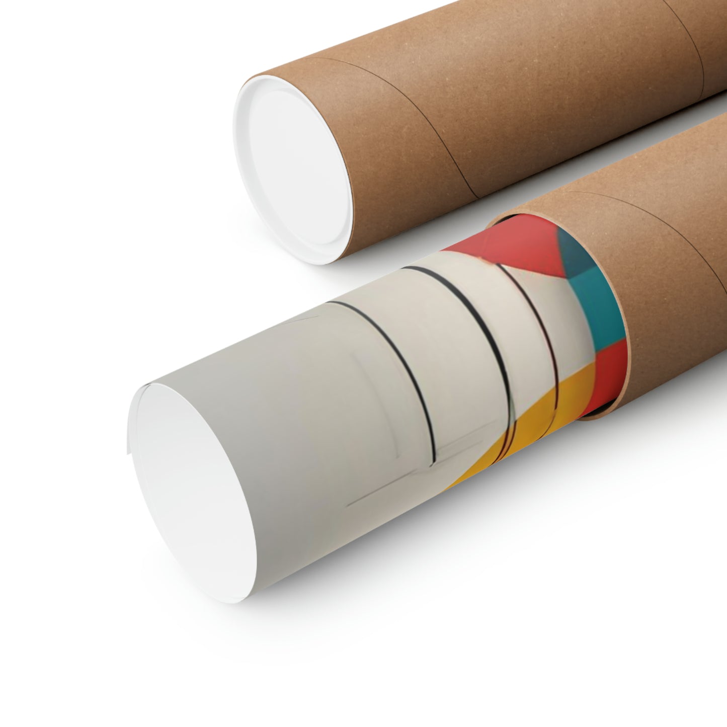 Bauhaus Random Shapes Matte Vertical Poster