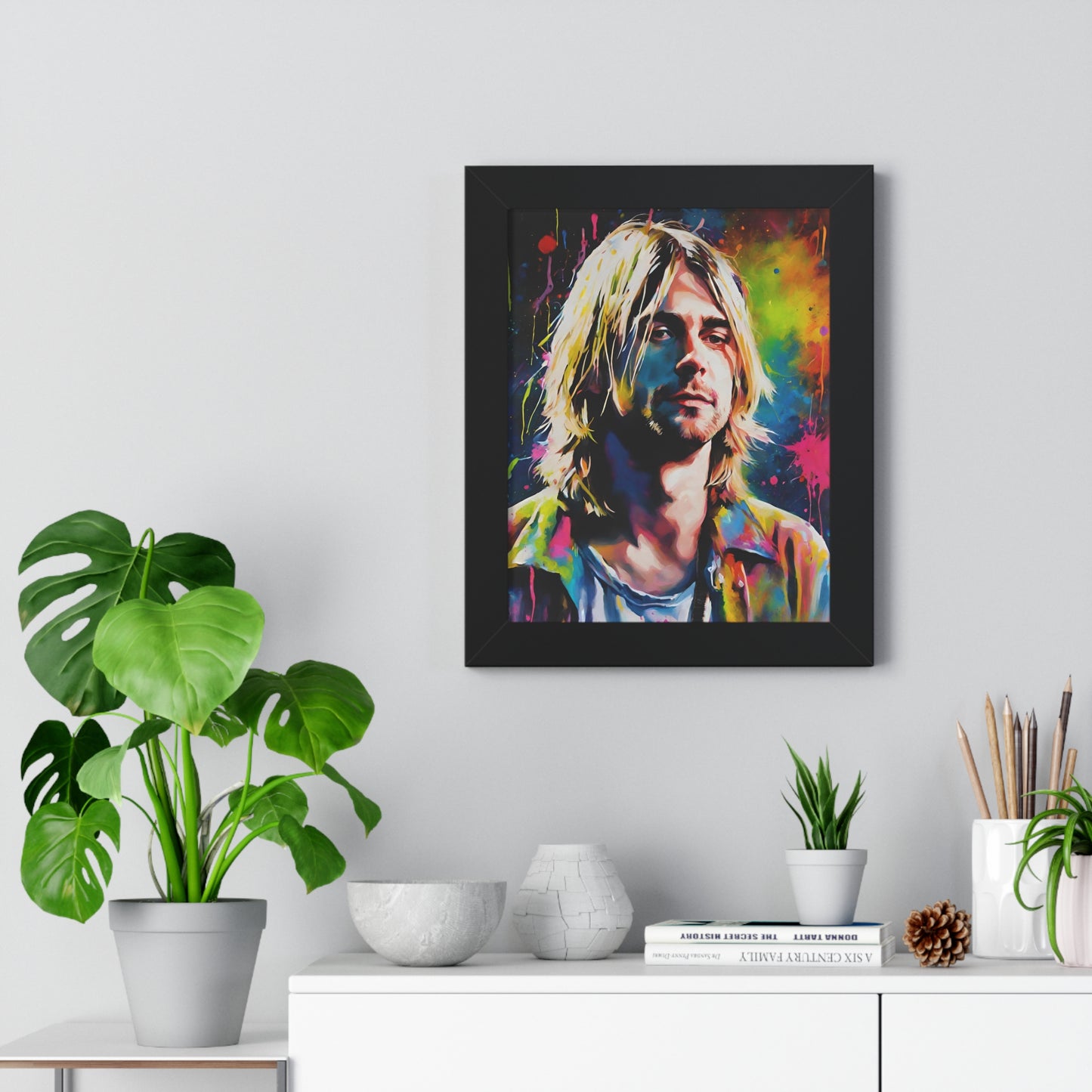 Kurt Cobain Poster (Frame included)