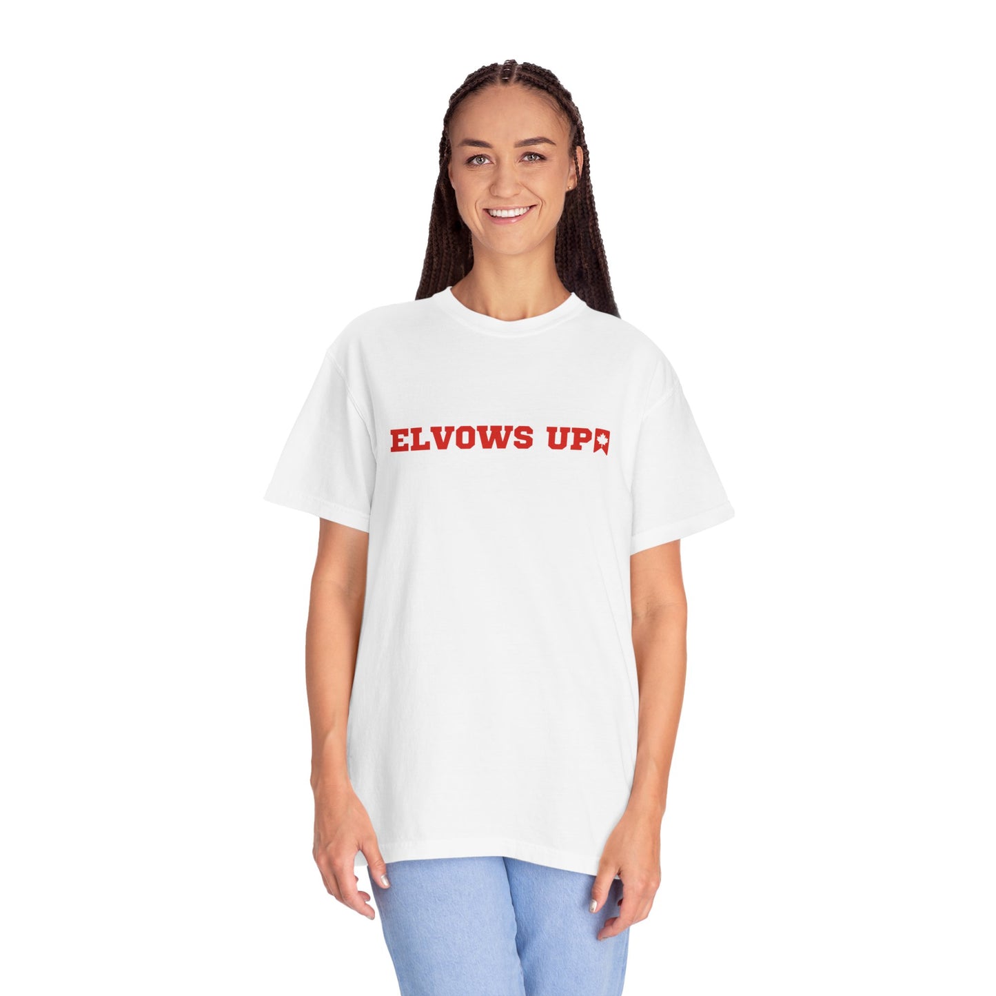 Elvows Up T-Shirt – The Ultimate Canadian Statement 🇨🇦