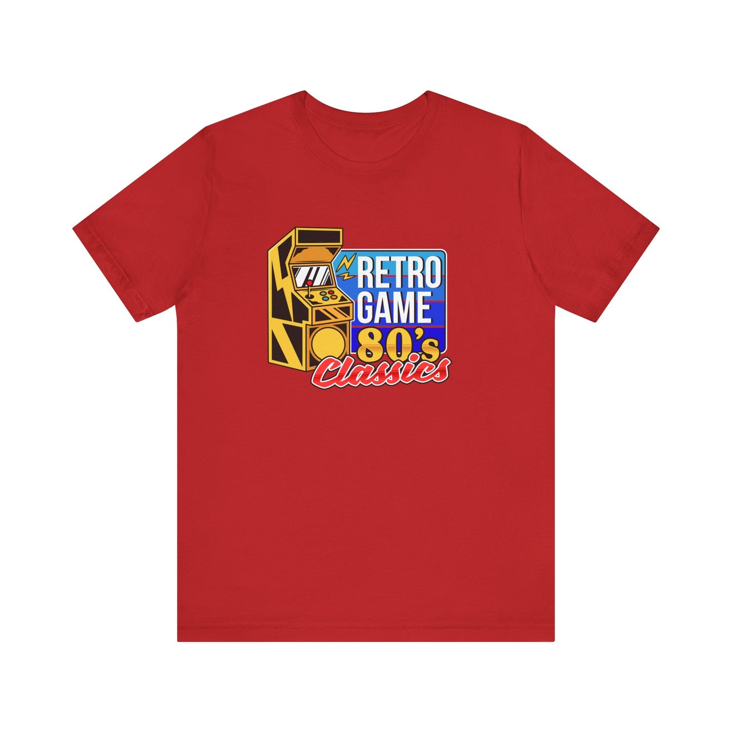 Retro Gamer Tee - 80s Video Game Console Unisex Jersey Short Sleeve Tee