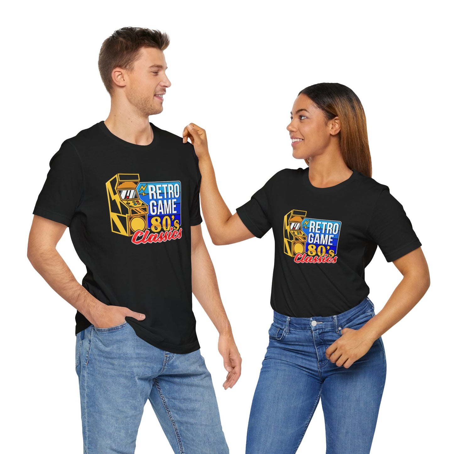 Retro Gamer Tee - 80s Video Game Console Unisex Jersey Short Sleeve Tee