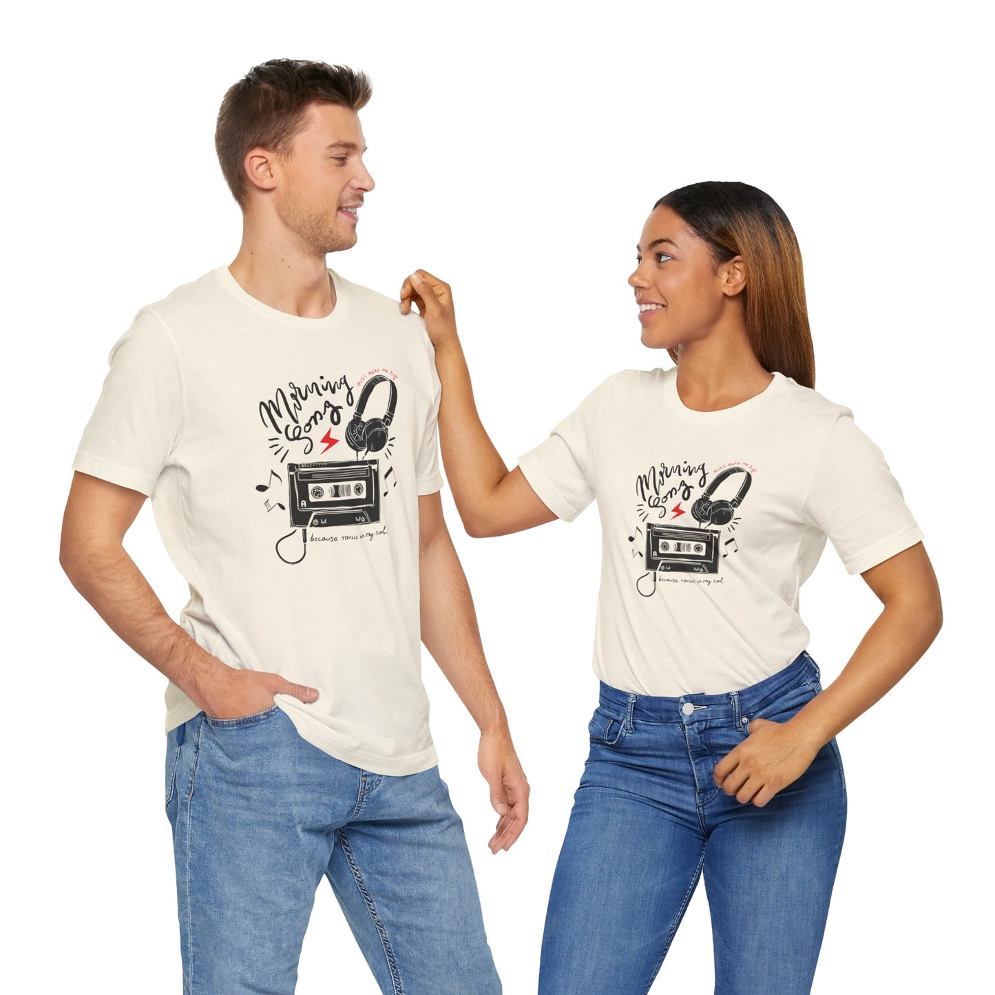 Music Lover Tee - Vintage Walkman Design