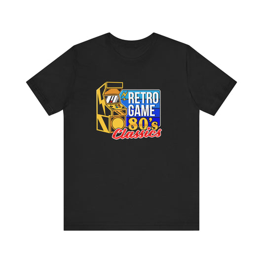 Retro Gamer Tee - 80s Video Game Console Unisex Jersey Short Sleeve Tee