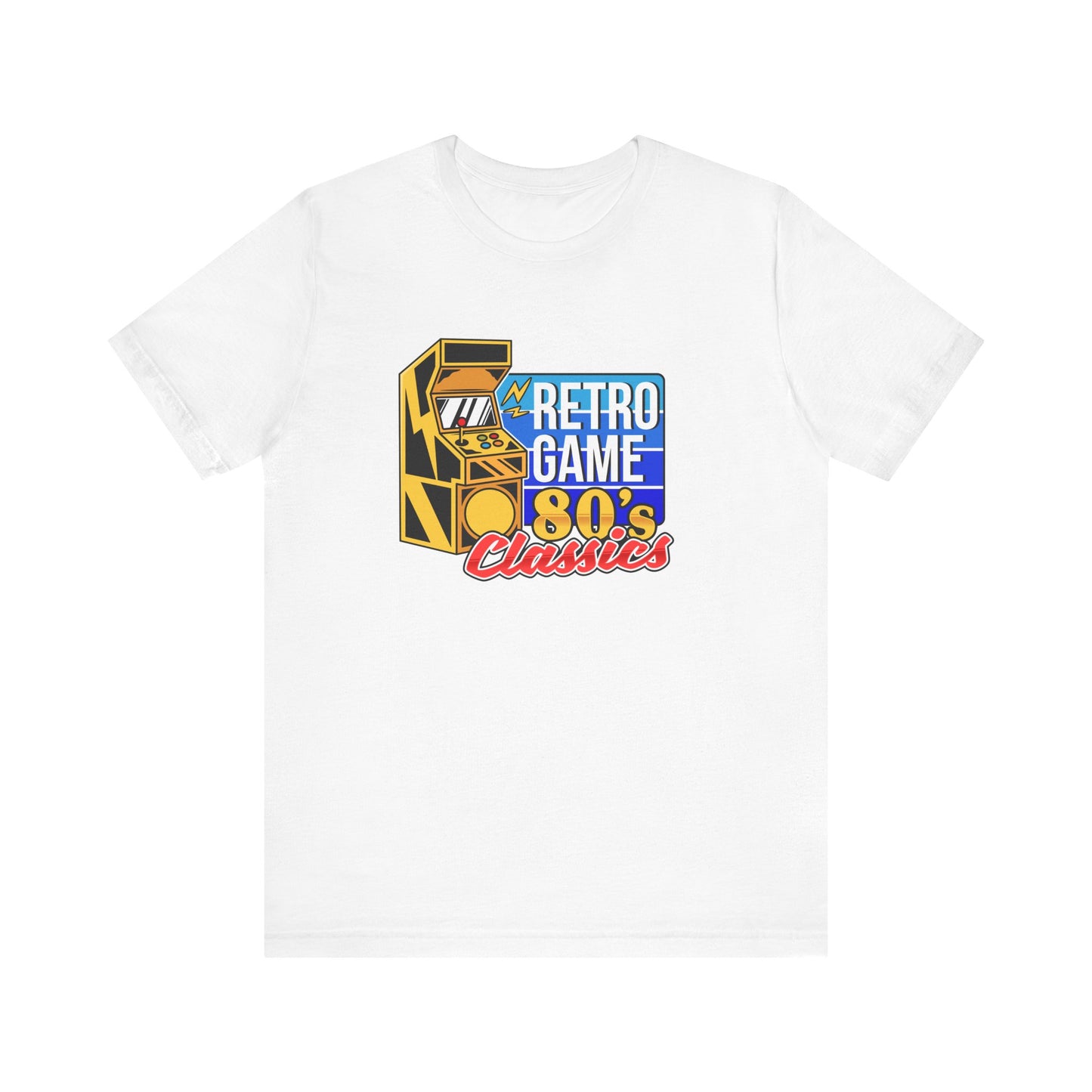 Retro Gamer Tee - 80s Video Game Console Unisex Jersey Short Sleeve Tee