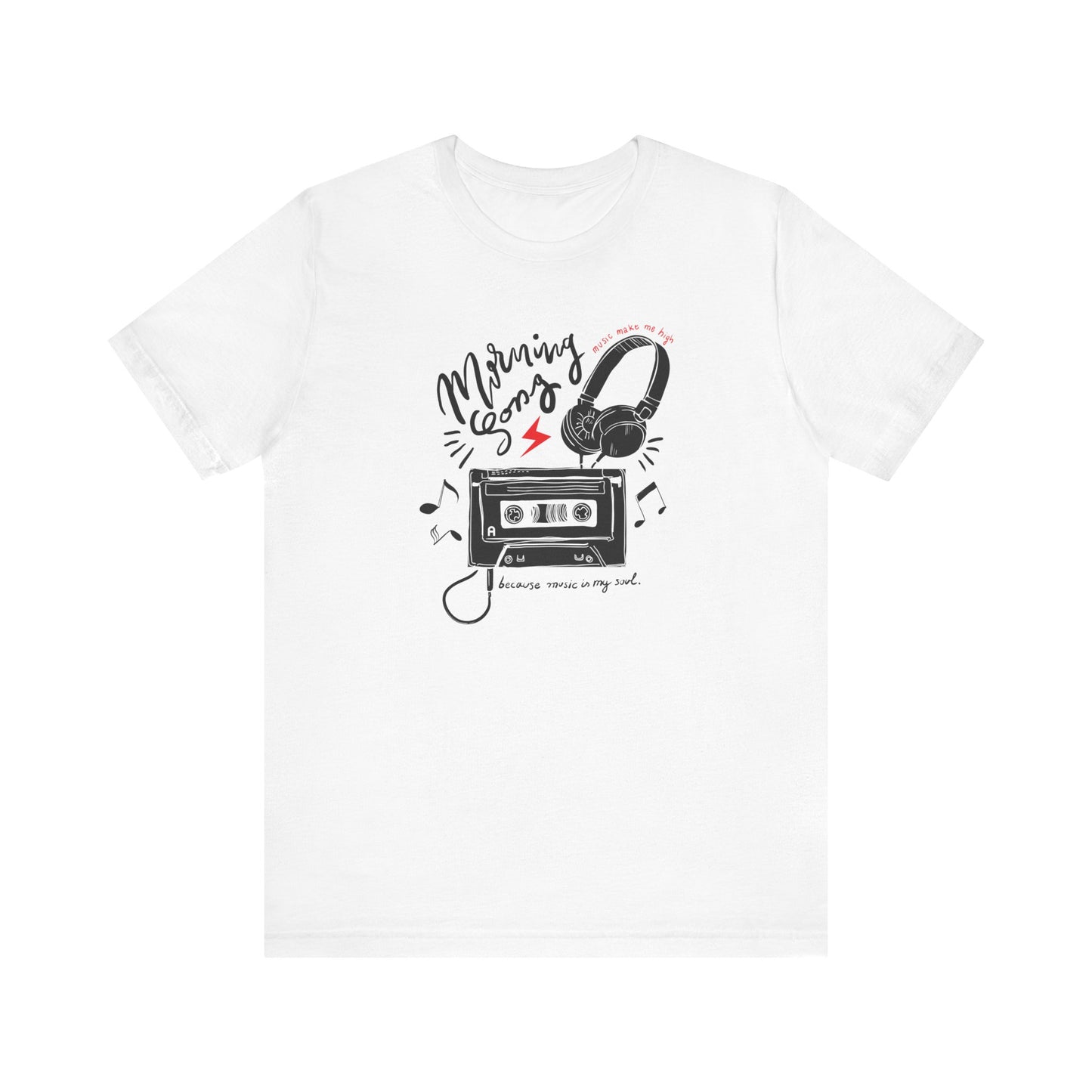 Music Lover Tee - Vintage Walkman Design