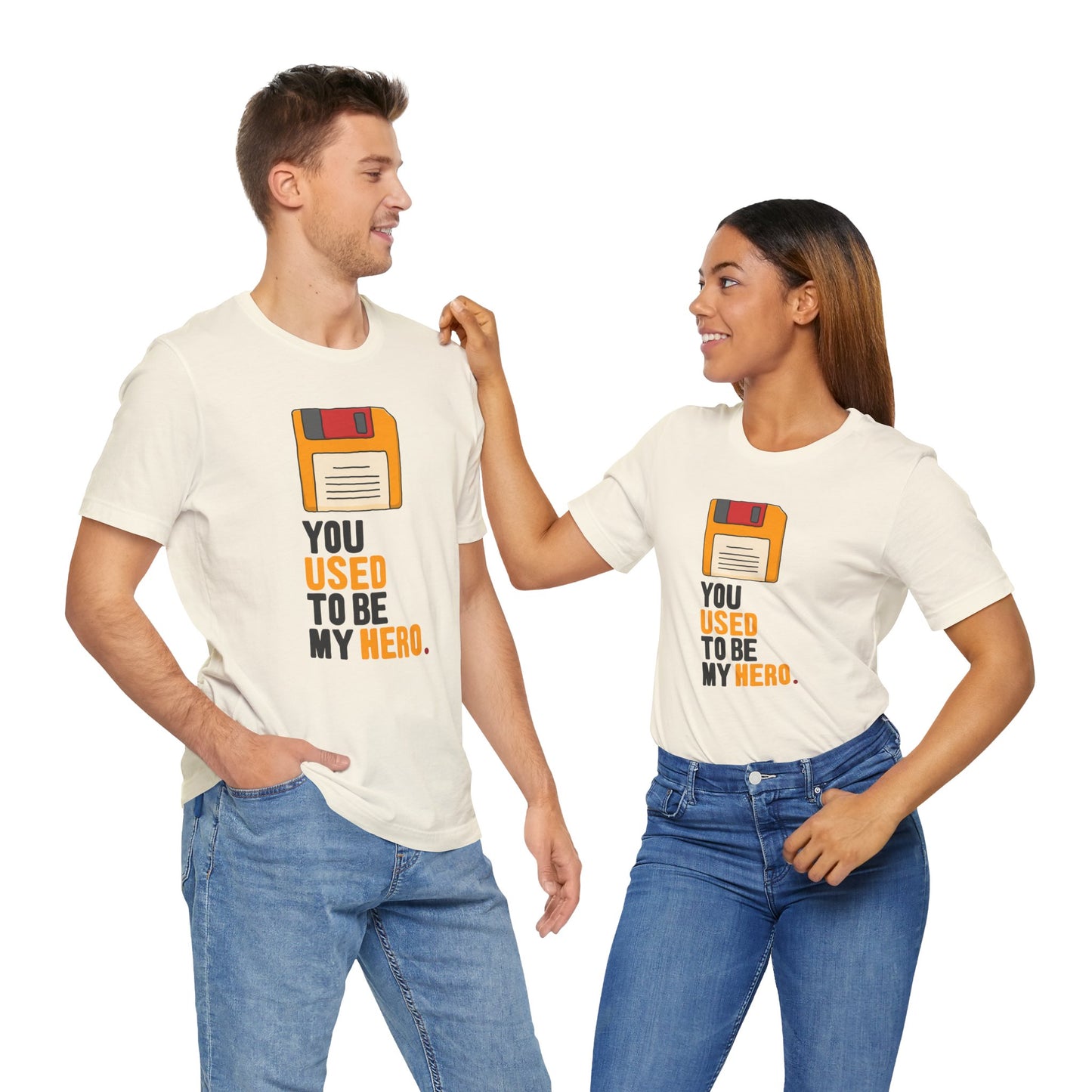 T-Shirt: Diskette 'The Floppy Disk' Retro Computer Nostalgia Tee