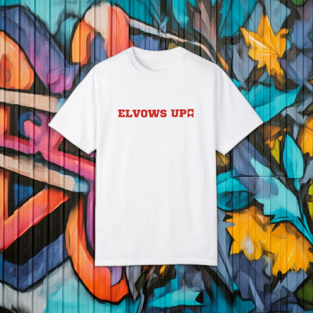 Elvows Up T-Shirt – The Ultimate Canadian Statement 🇨🇦